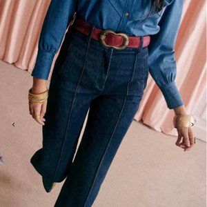 Sezane Lukas Trousers Indigo 38